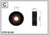 CAFFARO 93-00 Tensioner Pulley, v-ribbed belt